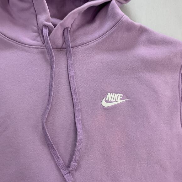 Nike Men's Club Fleece Hoodie Purple Size Large - Picture 2 of 7